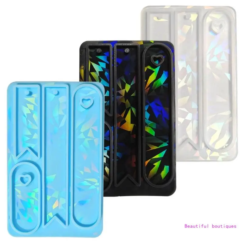 Versatile Ribbon Mold Holographic Lasers Mold Bookmarks Shaped Casting Moulds for Gift Buyer Handmade Gifts Ornament DropShip durable diy craft moulds easy to clean silicone mold fan shaped keychain moulds silicone ornament molds for craft lover dropship