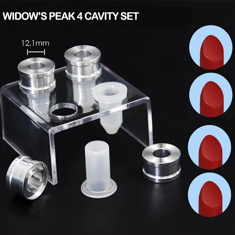 4 Cavities Simple Design DIY Makeup Cosmetics Lipstick Mould Silicone Lipstick Mold Making Tool 5