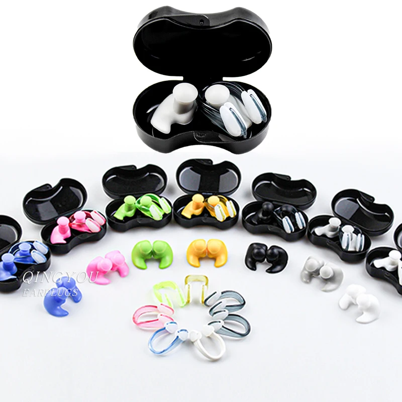 Bouchons d'oreille de natation étanches en silicone pour enfants et adultes, anti-bruit, anti-ronflement, sommeil confortable, isolation phonique, protecteur d'oreille