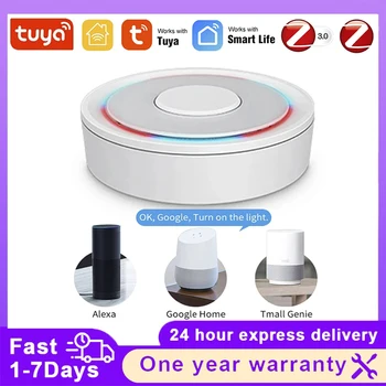 Tuya ZigBee 3.0 Wired/Wireless Gateway Hub Smart Home WiFi Bridege Voice Control Competible Works With Alexa Google Home HomeKit