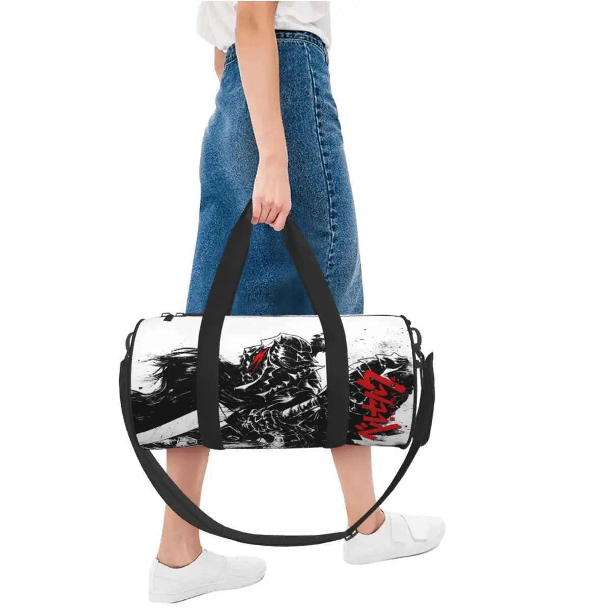 Japanese Manga Bereserk Printed Sports Bags Fashion Training Gym Bag Large Cute Handbags Couple Printed Weekend Fitness Bag 5