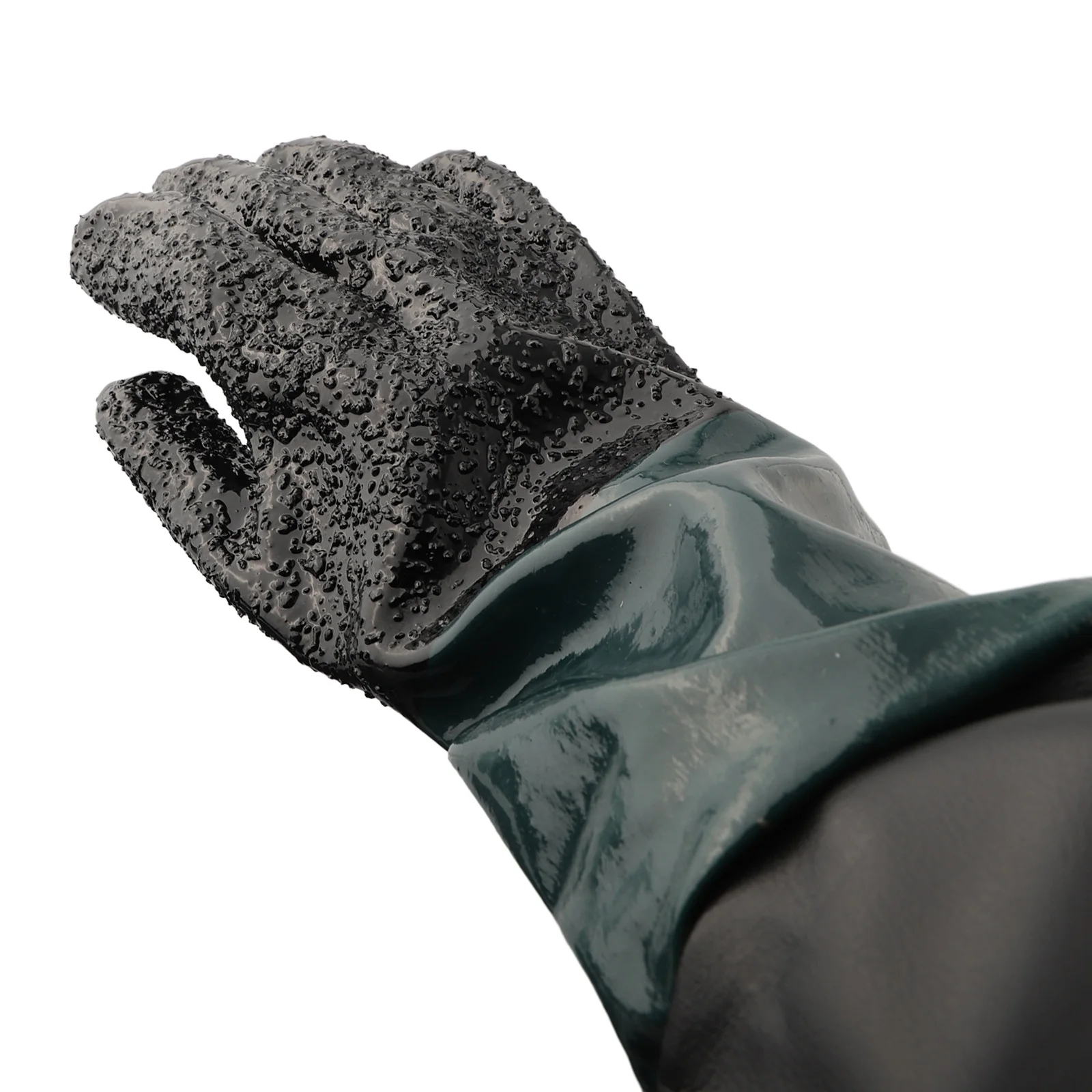 

Sandblasting Gloves Sand Blasting Glove 65cm Length For Heavy-Duty Sandblasting Green + Black Work Gloves Brand New