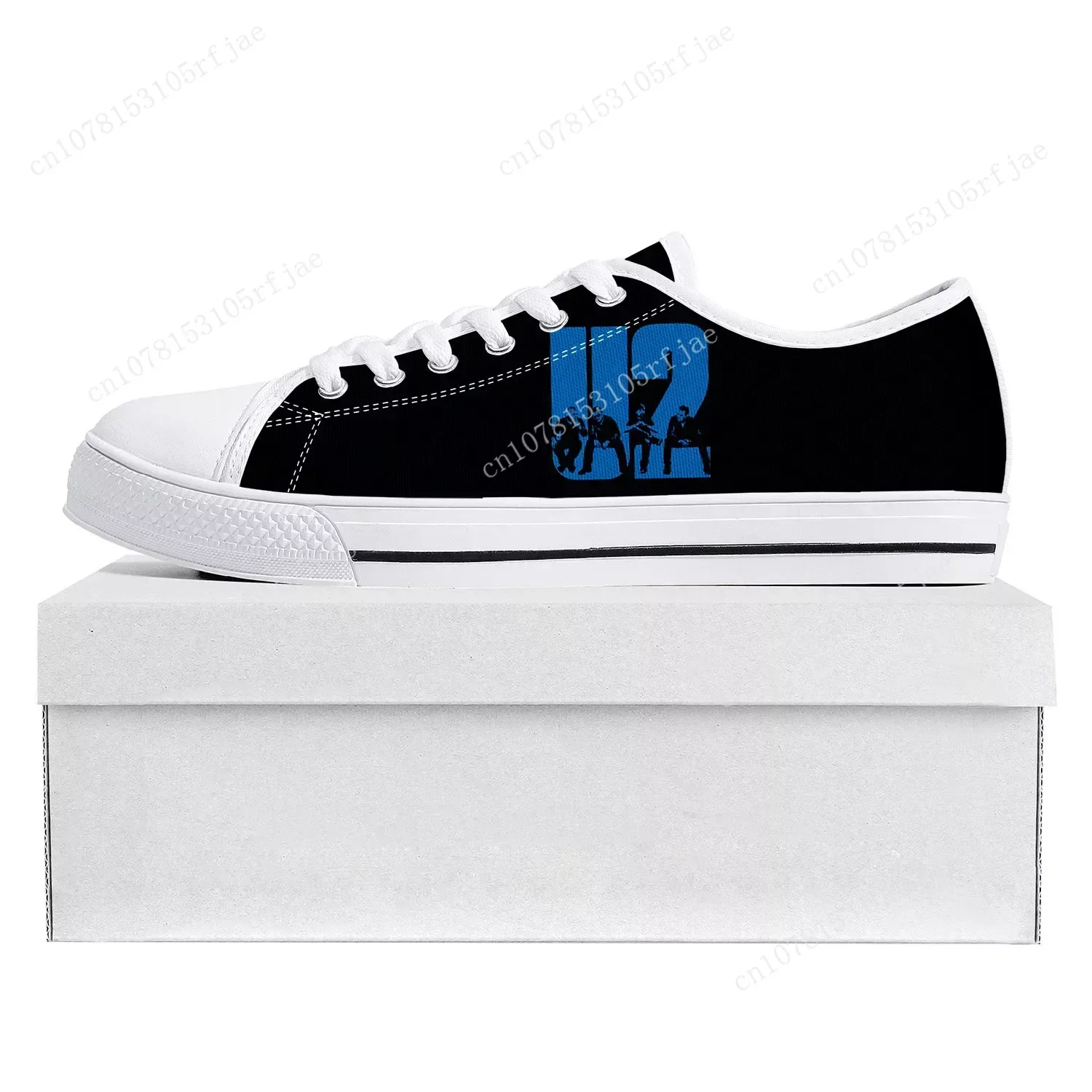 U2 Rock Band Fashion Punk Low Top High Quality Sneakers Mens Womens Teenager Canvas Sneaker Casual Couple Shoes Custom Shoe 4