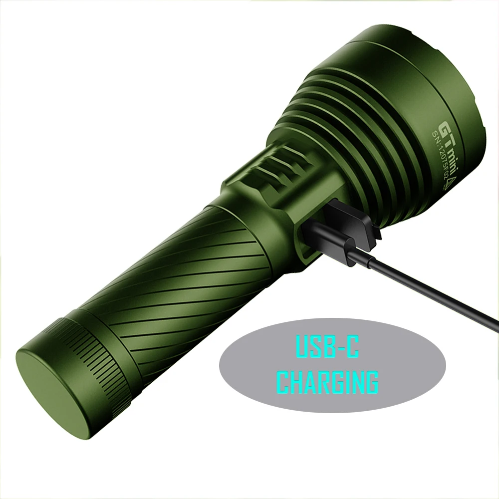 EDC LED Flashlight Outdoor Camping Lantern High Power Rechargeable Lamp Magnetic Tail Lighting 1000 Meters Fishing Torch GT Mini