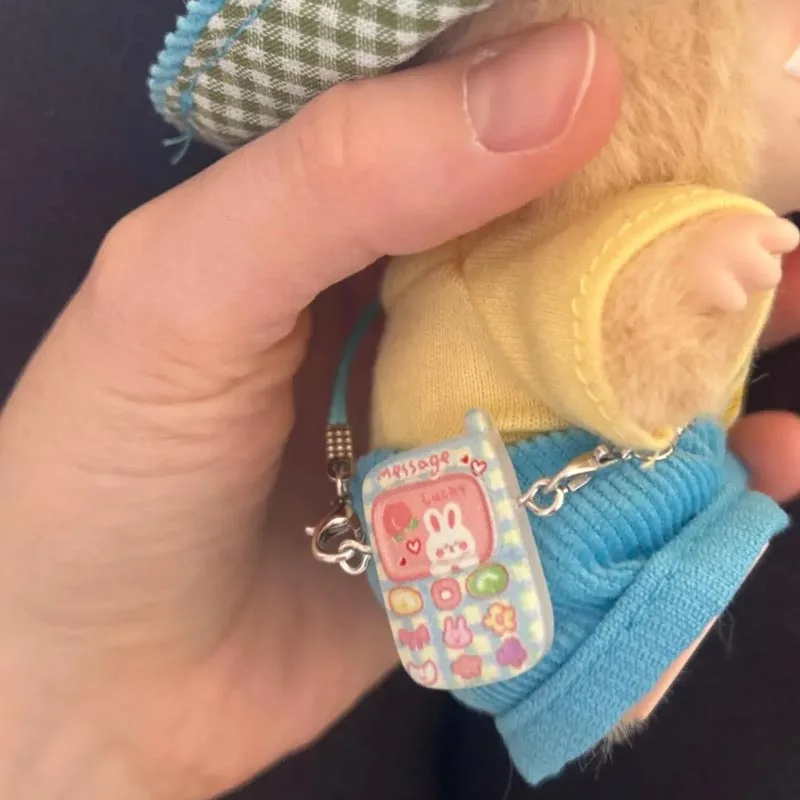 5pcs Dollhouse Mini Pendant Model Cute Little Mini Camera Cartoon Mobile Phone Ornament for Cartoon Pendant Sweet Couple Gift