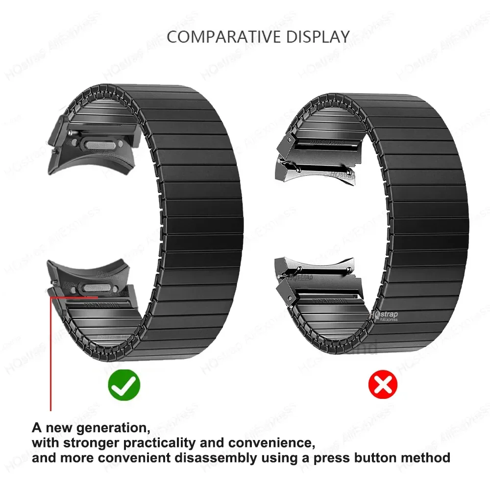 Stainless Steel Elastic Strap - No Gaps Quick Fit Bracelet