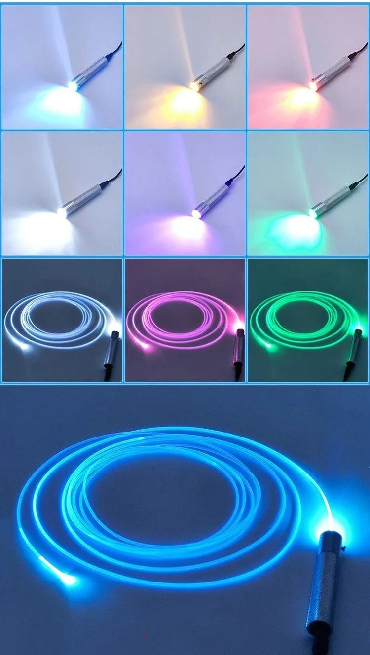 12V 3W Fiber Optic Cable Lighting Driver Engine LED Aluminum Illuminator Guide Light Source Home Car interior Automotive lights