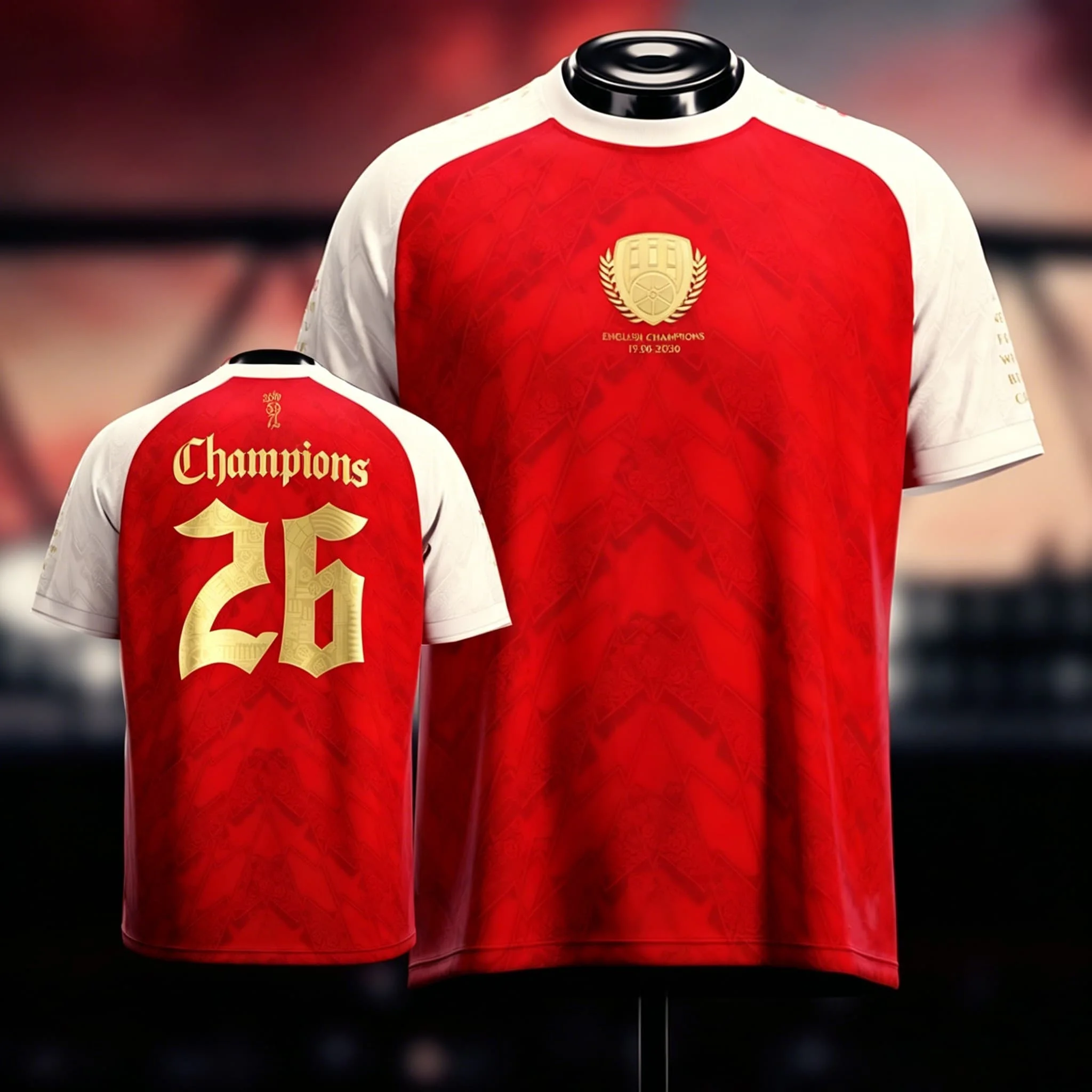 2026 Neues Champions-Trikot The Gunners Fußballtrikot Sommer-Sportbekleidung Herren-T-Shirt Kinderbekleidung Y2k Damen Passendes Familien-Set