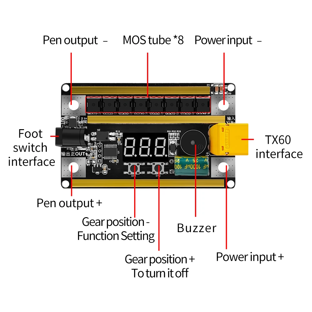 99 Gear 8-24V Spot Welder 18650 Lithium Battery Spot Welding Machine PCB Circuit Board Portable Soldering Equipment DIY Tool Kit 3