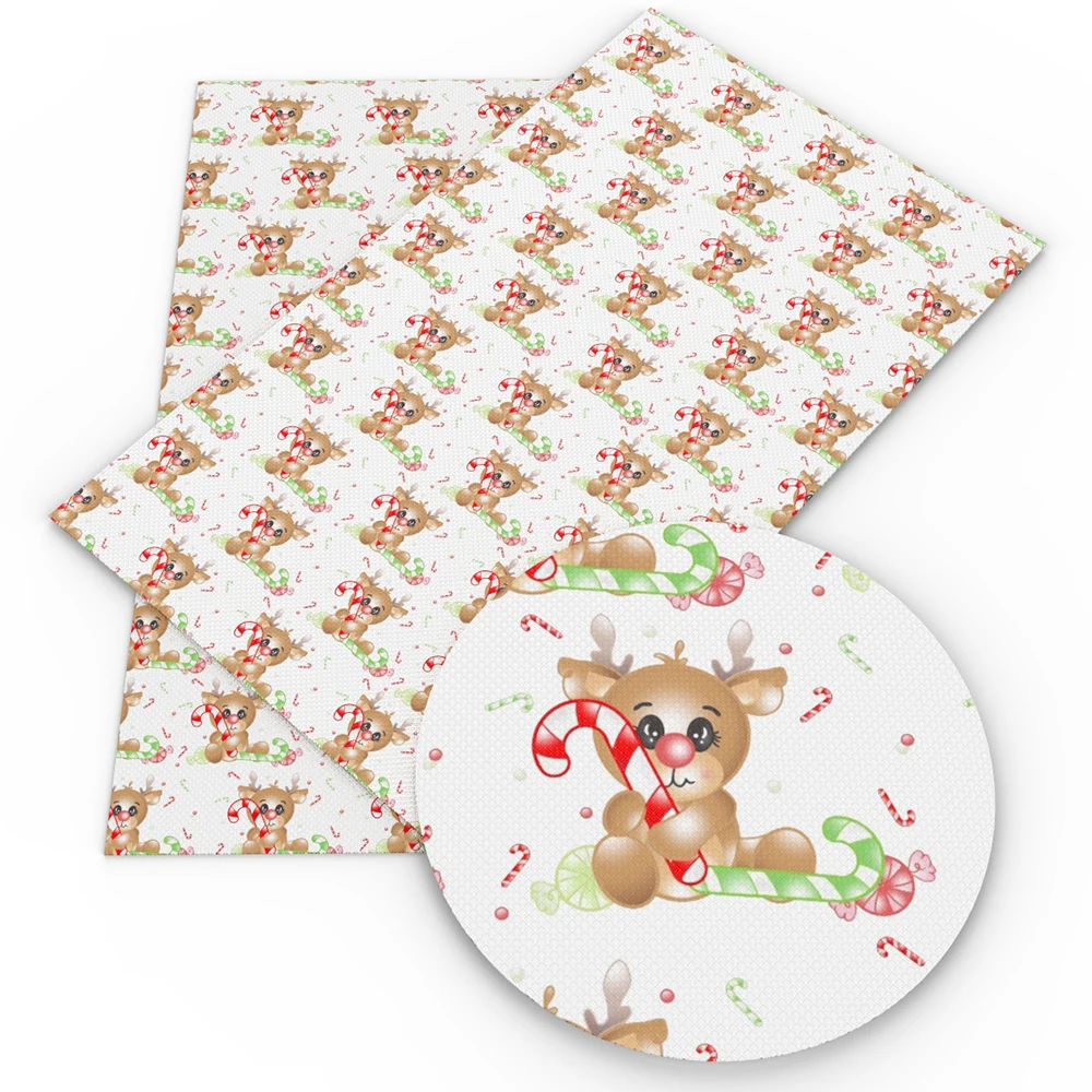 thumbnail image 1 of Tela o tejido de poliéster y algodón puro con estampado navideño, para coser, acolchar, costura, bricolaje, hecho a mano, 1Yc33355, 1 of 5
