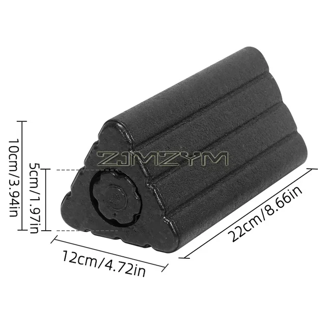 High Density Foam Roller for Exercise and Recover 2 in 1 Triangular Foam Blocks Exercise Roller Foam for Neck, Waist, HIPS, Back 4