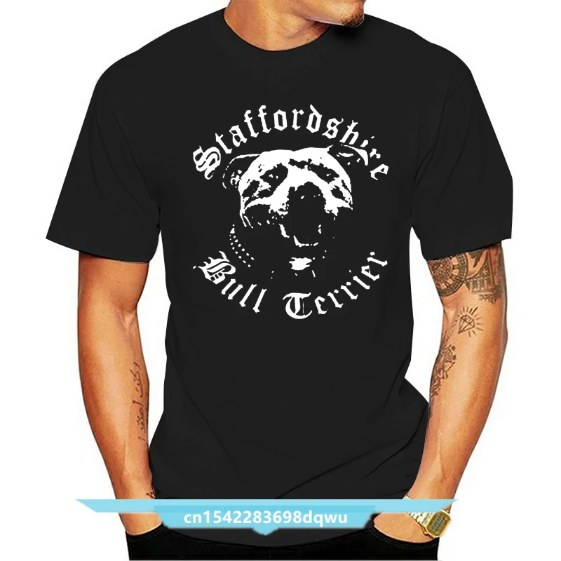 Magliette Divertenti Stafter Bull Terrier Dog T-Shirt Moda Uomo