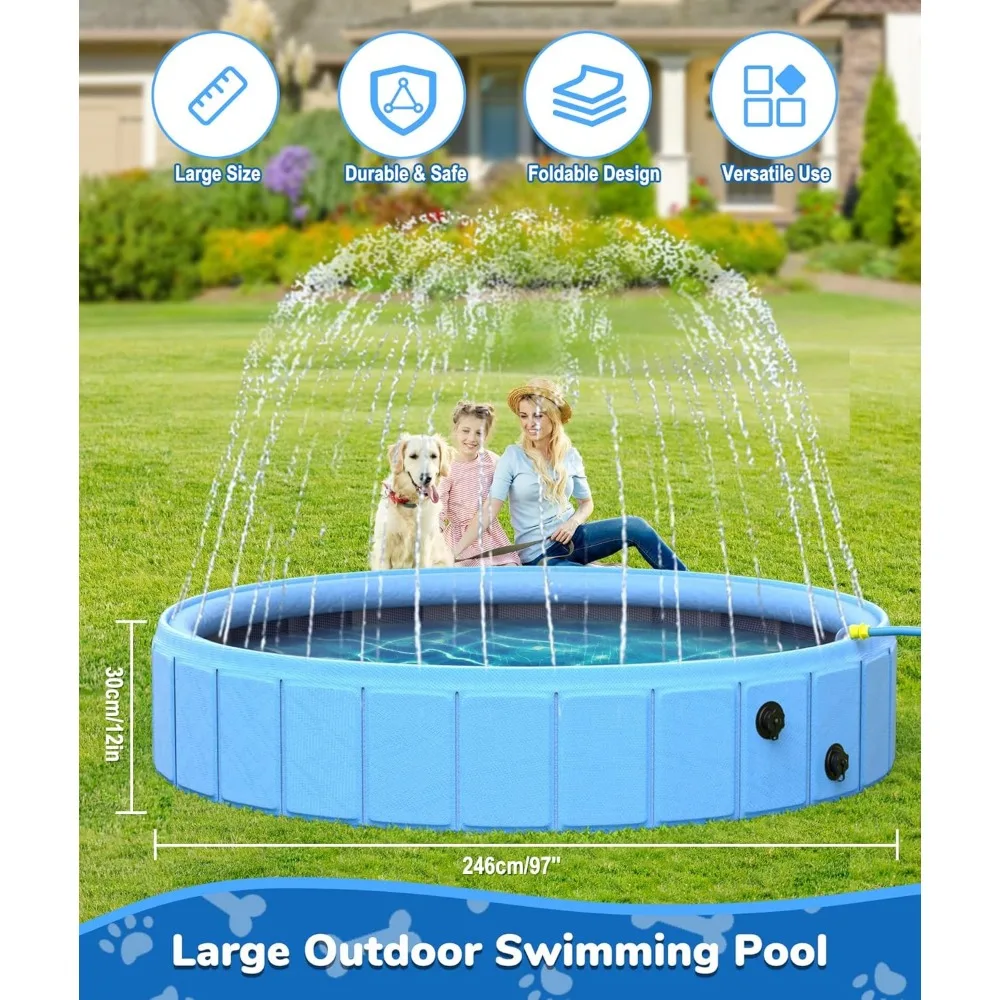 Large collapsible dog pool 3