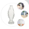 Glass Fish Vase Flask Large Pitcher with Lid Pots for Plants Vases Shaped Bottle Container 4