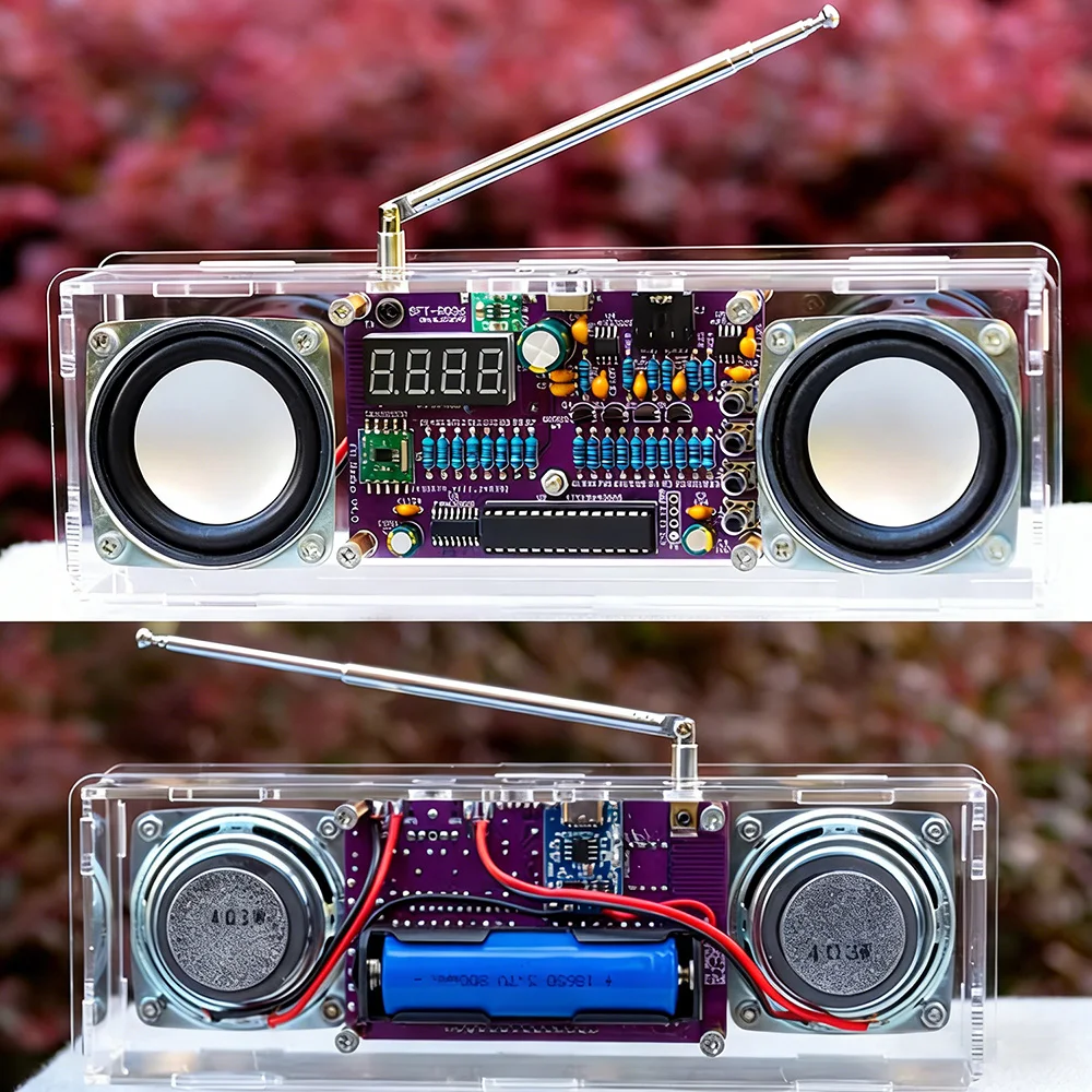 Digital Display FM Radio Kit for Signal Reception and Audio Projects