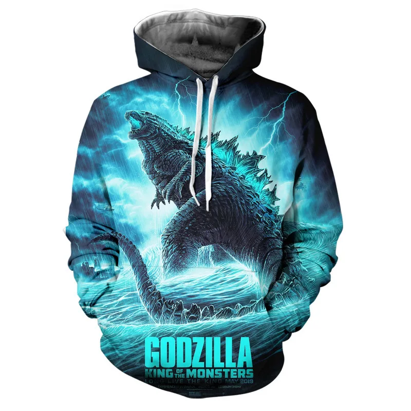 Cosplay Hoodie Sweater Godzilla Godzilla Anime 3D Print Hoodies