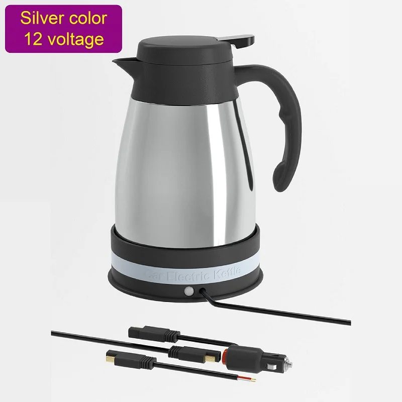 12V 24V Car Kettle Truck Water Heater Kettle Large Truck Car Portable  Stainless Steel Electric Kettle Instant Noodle Pot 1200ml - AliExpress