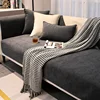 Chaise Longue Anti Slip Sofa Mat 4seasons Universal Anti Slip Nordic Chenille Couch Cover L-shaped Sofa Slipcover Living Room 4