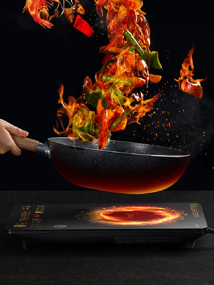 Midea Induction Cooker 2100W Fire Boiler Even Fire Intelligent Timing Ten  Gear Firepower Electric Hob Cooking Unit 220V