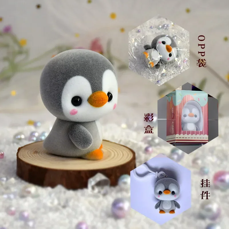 

Симпатичная мультяшная игрушечная кукла Пингвин 5 см, 360 градусов, может поворачиваться, пластиковая искусственная игрушка пингвин, плюшевые фигурки, кукла, украшение для дома