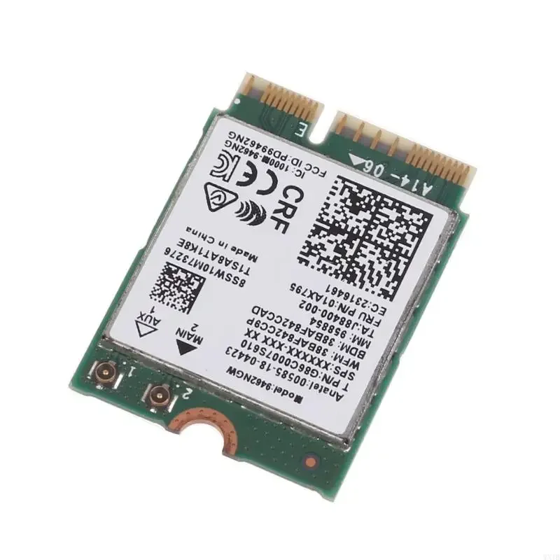 9462NGW 듀얼 밴드 WiFi 카드 802.11ac ax 무선 NGFF M.2 키 E WiFi 카드 어댑터 BT 5.0 for Windows