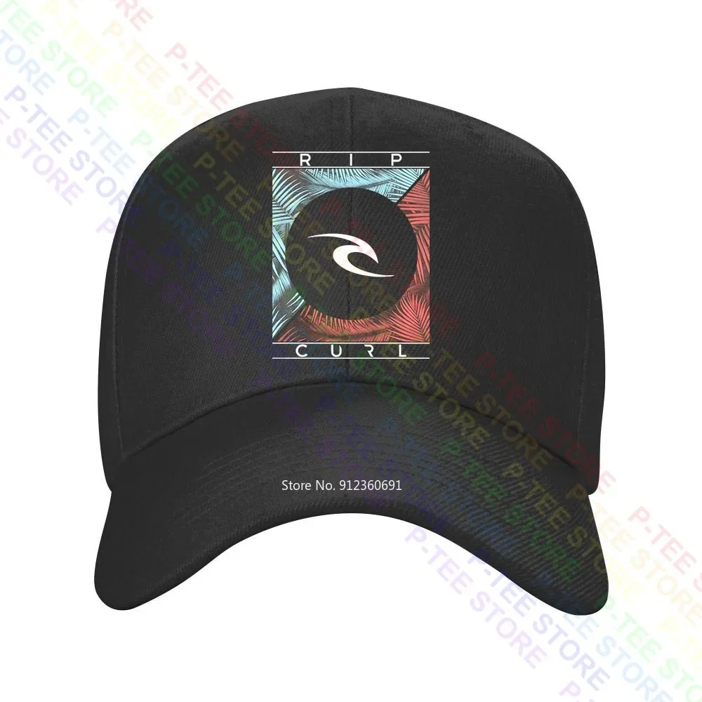 Ripcurl Wave Palm Trees Logo Surfer Graphicmen Truck Driver Caps Berretto Da Baseball