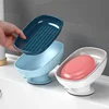 Super Suction Cup Soap Dish with drain water For Bathroom Soap Holder Kithcen Sponge Holder Soap container Bathroom Supplies 1