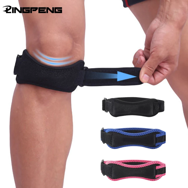 Adjustable Knee Pad Knee Pain Relief Patella Stabilizer Brace Support For Hiking Soccer Basketball Running Sport 1PCS