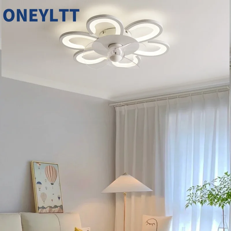 

Fan light, modern and minimalist bedroom light, creative home ultra-thin silent ceiling fan light, ceiling light fixture