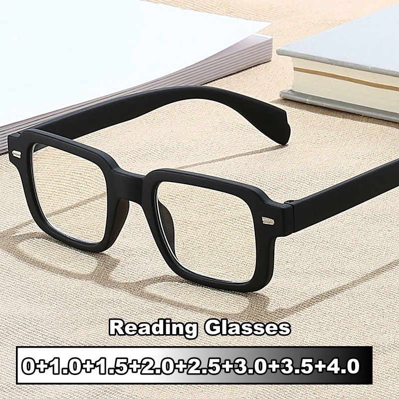 Unisex Blau Licht Blockieren Presbyopie Brille Mode Damen Quadratische Lesebrille Männer Frauen Stilvolle Hyperopie Brillen