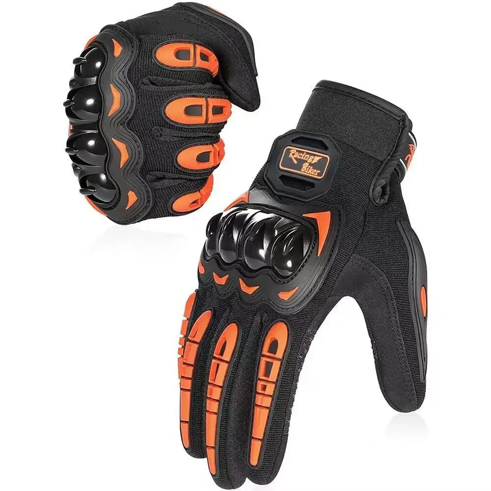 Breathable Full Finger Motorcycle Gloves for Men