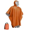 Emergency Water Proof Raincoat Aluminum Film Disposable Poncho Cold Insulation Rainwear Blankets Survival Tool Camping Equipment 1