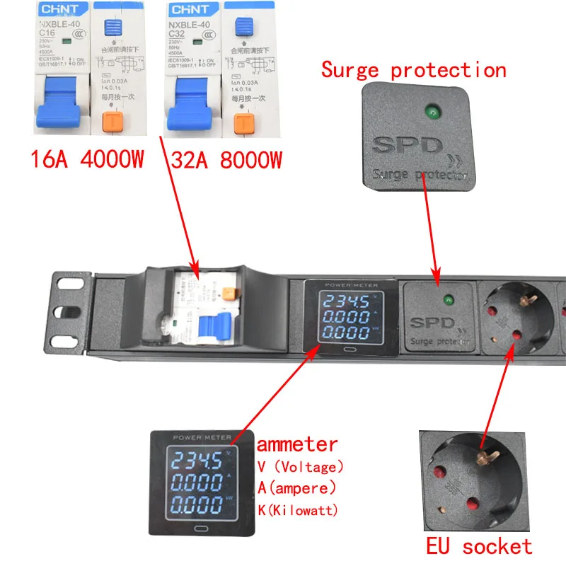 pdu power strip cabinet rack interruptor curto circuito 01