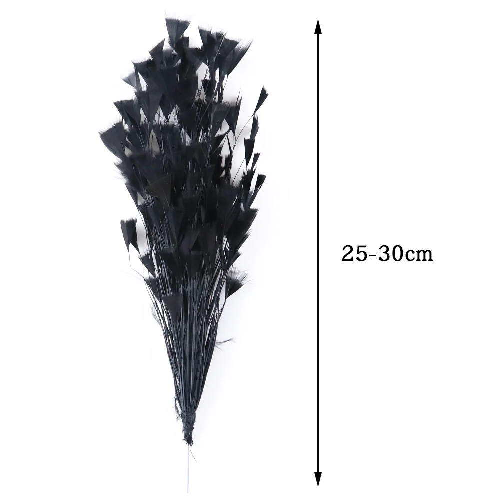 Turkey Feathers Craft Feathers Artificial Feather Decorations Turkey Feather Flowers 25-30CM for Home Wedding Party Headdress Handwork Accessories Crafts Plumes
