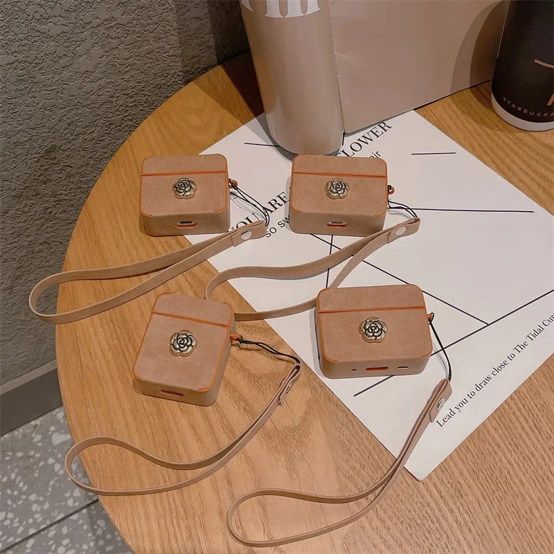 

Minimalist Camellia Case for AirPods Pro2 Airpod Pro 1 2 3 Bluetooth Earbuds Charging Box Protective Earphone Case Cover