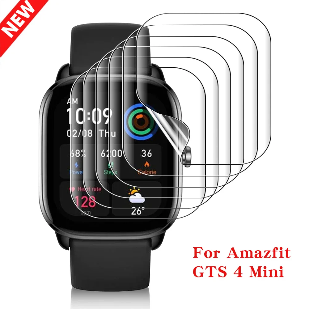 For Amazfit GTS 4 Mini Screen Protector Soft Hydrogel Film Anti-scratch  Cover For Amazfit GTS 4 4Mini Smartwatch Accessories - AliExpress