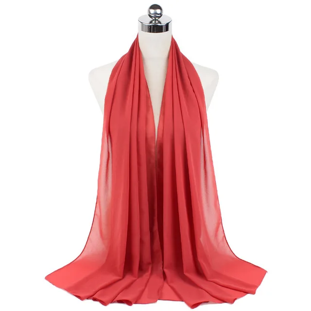 Femmes musulmanes en mousseline de soie Hijab châles écharpe Modal coton Jersey Hijabs plaine douce pour femme musulman Voile bandeau 70*180 cm islamique
