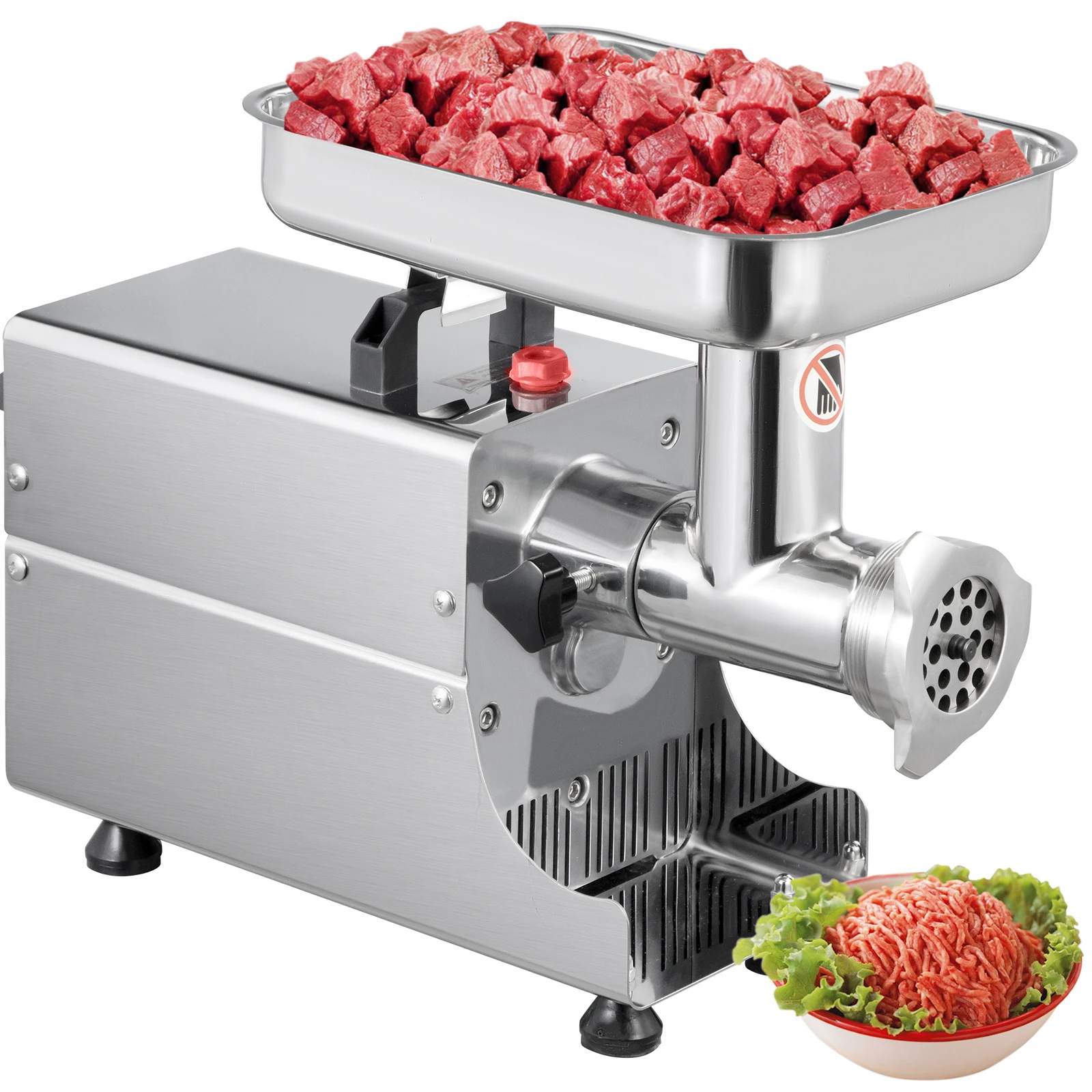 SucceBuy 250Kg/H Electric Meat Mincer Grinder 1100W Commercial Kitchen Chopper FoodProcessor SausageMaker Machine Home Appliance 1