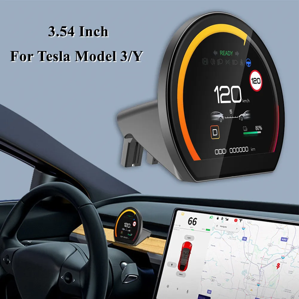 

Спидометр для автомобиля Tesla Model 3/Y, 3,54 дюйма, ЖК-экран