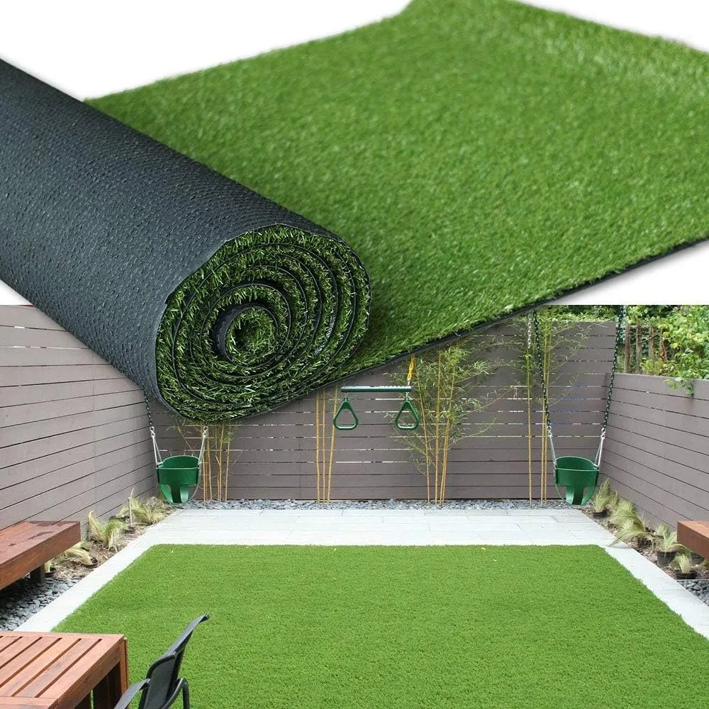 

Высококачественный синтетический искусственный газон 7 футов х 15 футов, натуральный и реалистичный газон высокой плотности, искусственная трава газон,