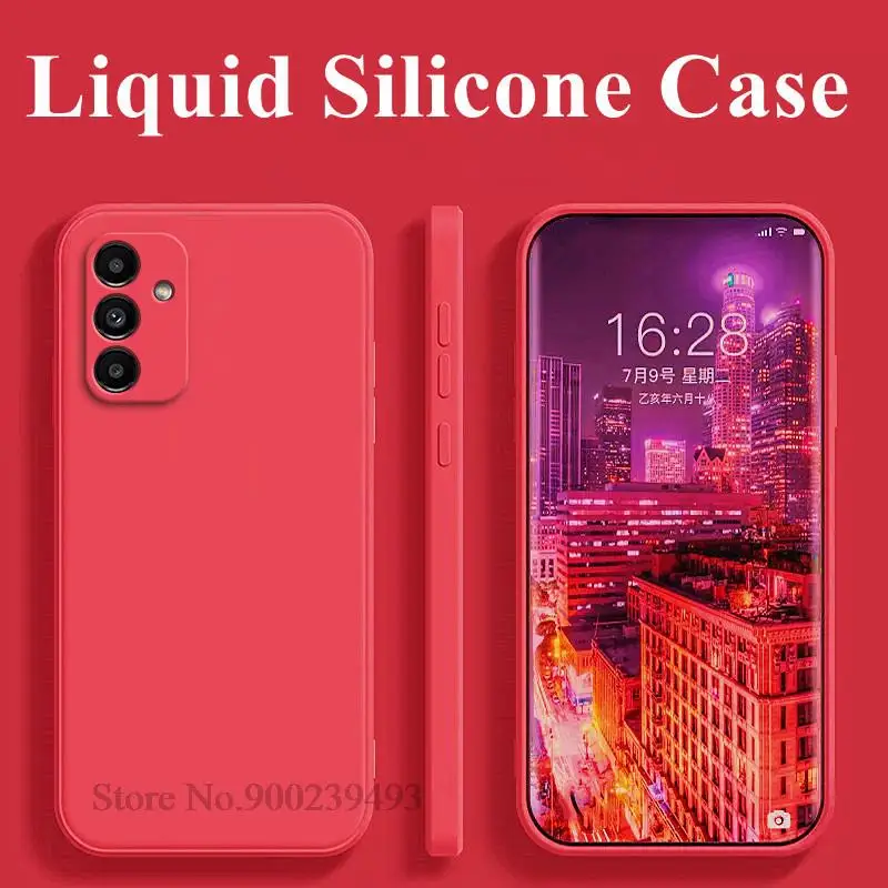 thumbnail image 1 of Silicone Case For Samsung Galaxy A14 A24 A34 A54 M13 A33 A53 A73 A04S A04E A03 Core A03S A50 A51 A71 A12 A52 A72 A13 A23 Cover, 1 of 5