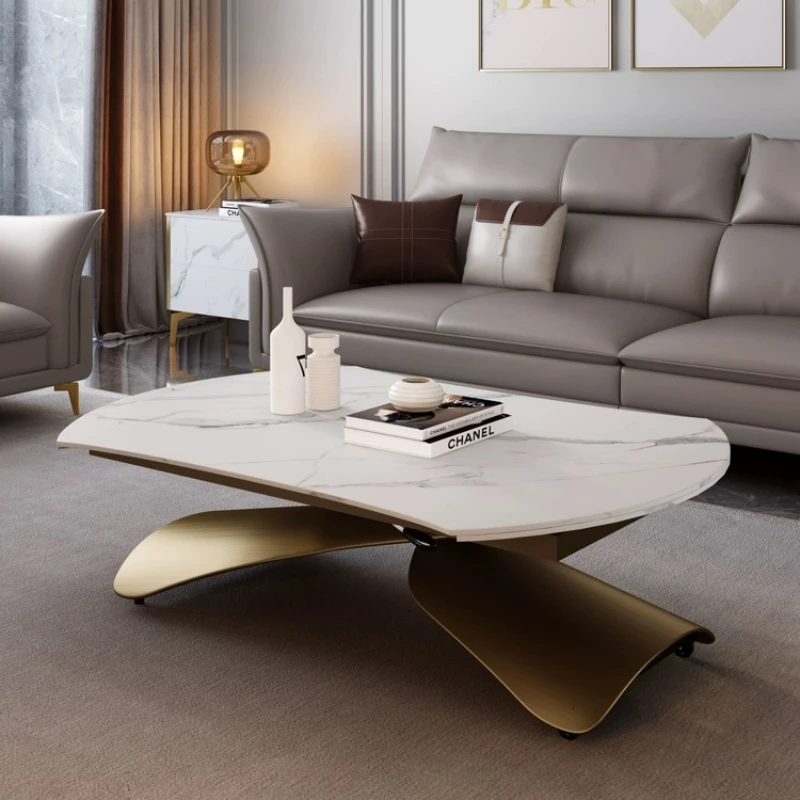 

Modern Luxury Coffee Table Lift Up Gold High Nordic Mobile Coffee Table Mesa Lateral Apartamento Couchtisch Home Furniture