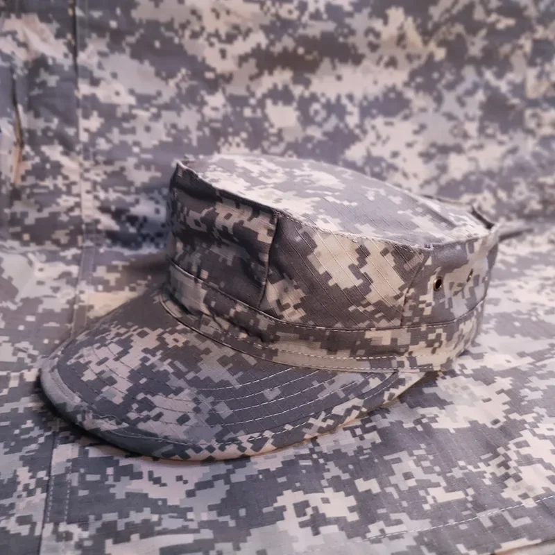 Outdoor Men Hat Rip Stop Fishing Cap Tactical Camouflage Octagonal Hunting Cap Us Camo Hat
