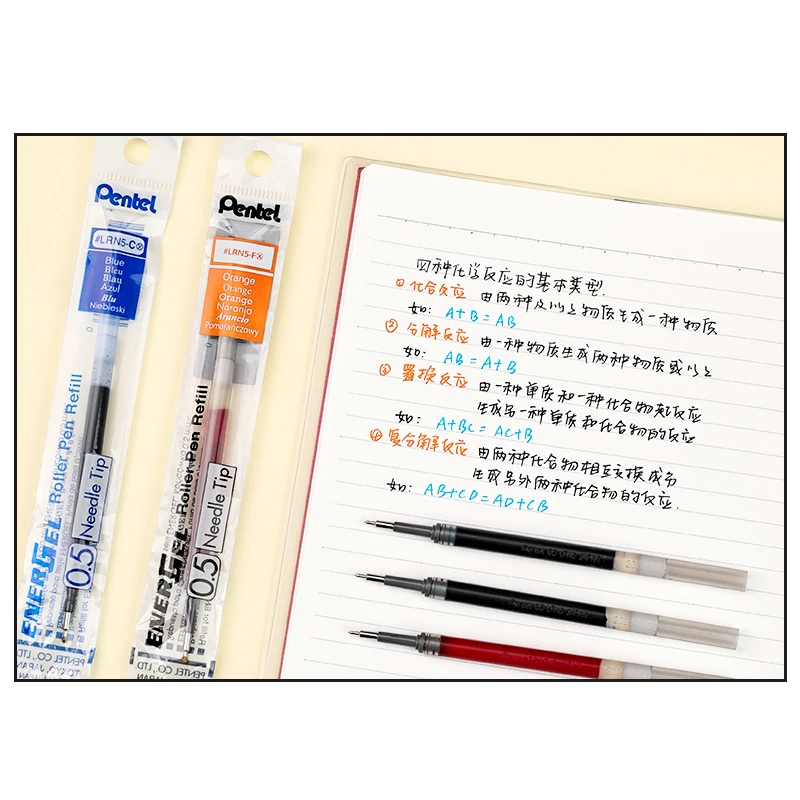 1pc Pentel ENERGEL Gel Pen Refill 0.5mm Colour Ink LRN5 High Quality Quick Drying Ink Applicable To BLN105/BLN75 images - 6