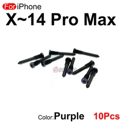 10 - Piece Set of Colorful Replacement Bottom Screw Bolts (PURPLE)