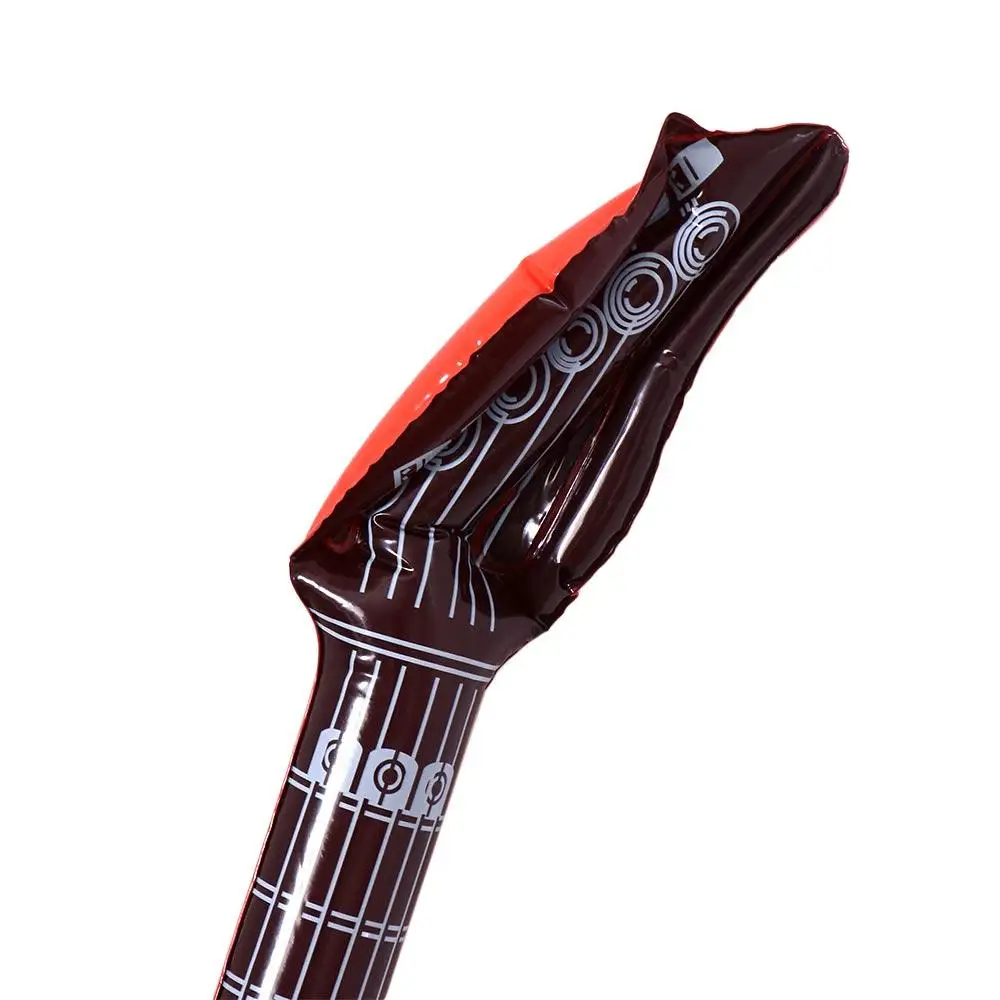 PVC Inflatable Musical Instrument Toys Random Color Inflatable Inflatable Guitar Balloon Decorative Reusable