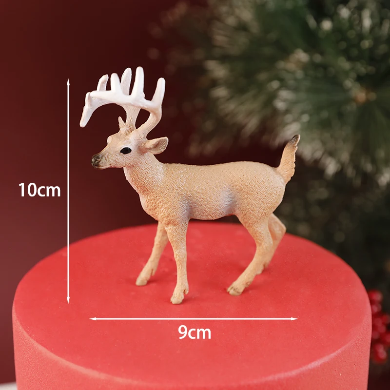 Deer Baby Birthday Cake Topper Acrylic Flowers for Kids Children Girls Little Gifts Cake Decorating Cupcake Animal Toppers,cake topper,cake decorations,cake toppers