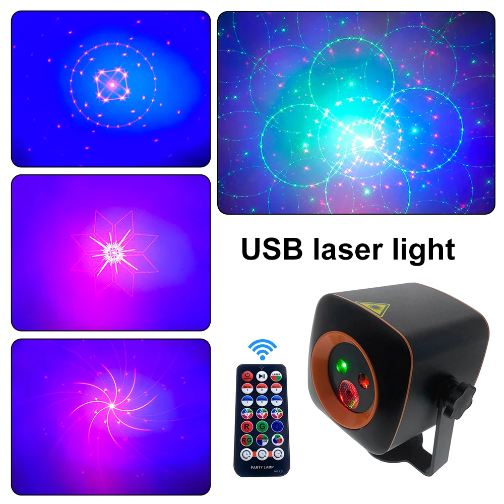 

Disco Lights RGB LED Laser Stage Beam Light Dj Mini Ball Moving Heads with Strobe Effect Usb Power Projector Lamp Stage Lighting