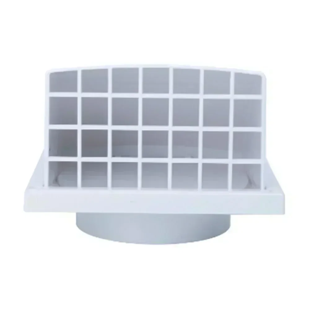 Non Return Shutter Flap Rainproof Range Hood Vent for Heat Recovery Systems Durable ABS Material 185*128*123mm
