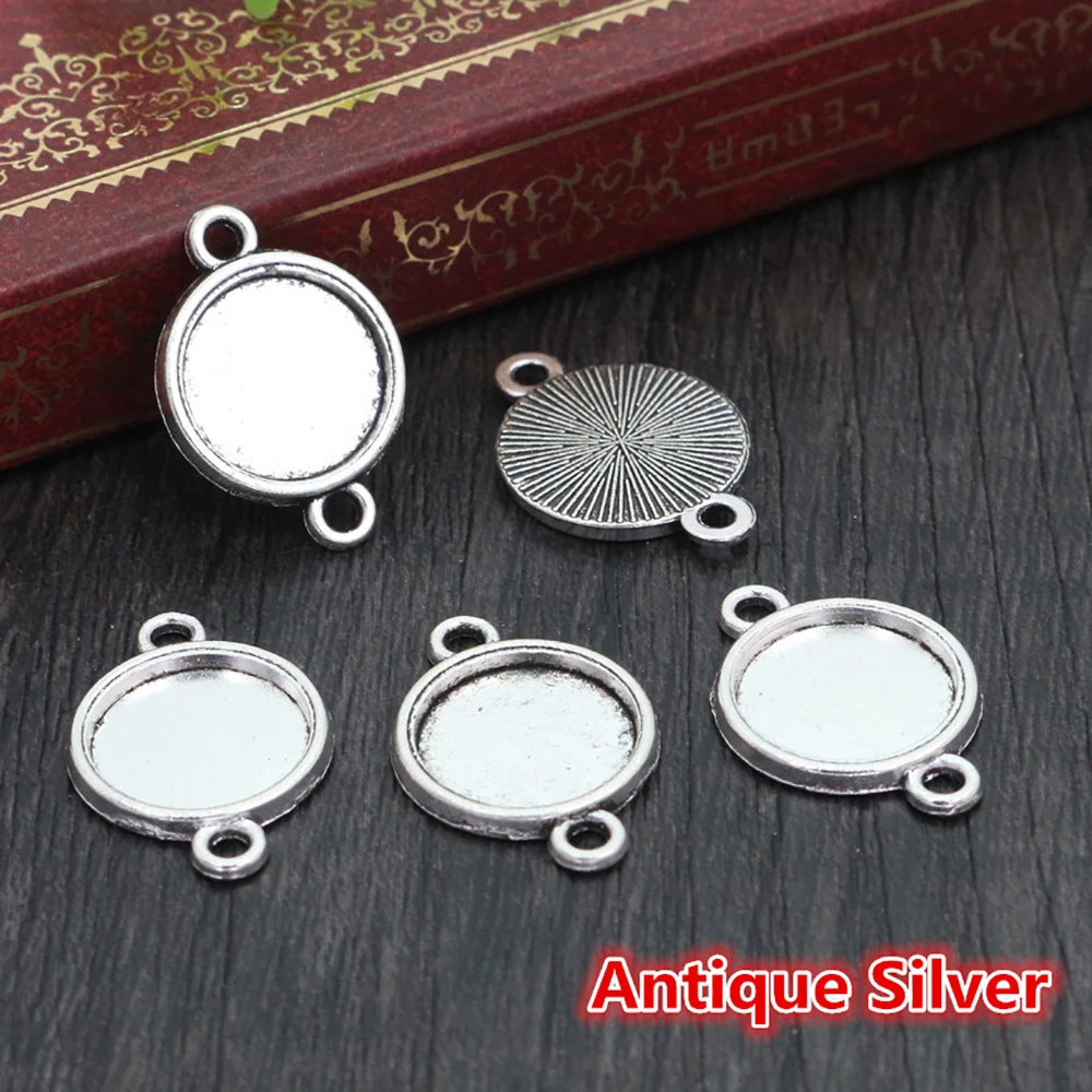 Classic Multi-Size Color-Plated Cabochon Pendant Base